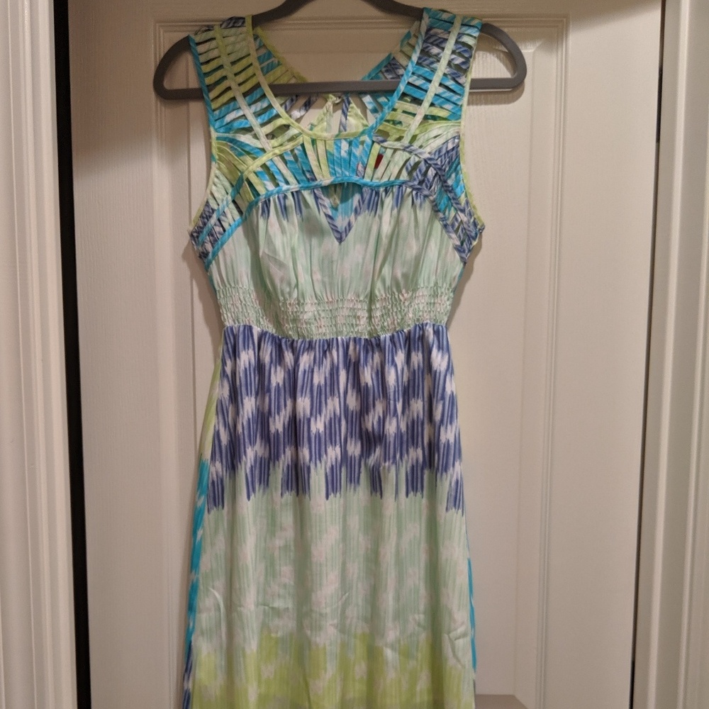 5/48 Printed High-Low Dress